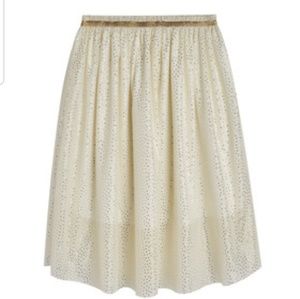 Gold Shimmer Tulle Skirt- MARSHMALLO